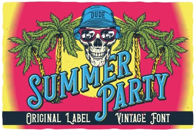 Summer Party Display Font