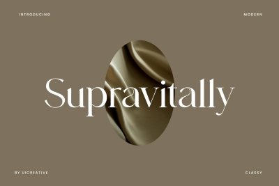 Supravitally Luxury Serif Font