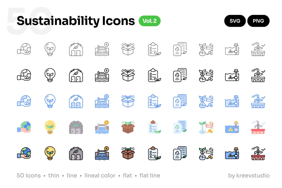 Sustainability Icons Vol. 2