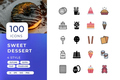 Sweet Dessert Icons