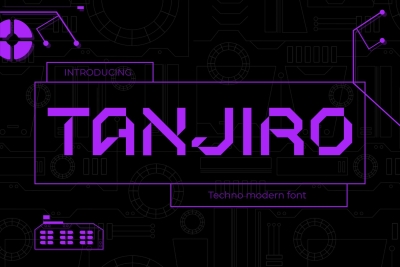Tanjiro - The Modern Futuristic Font