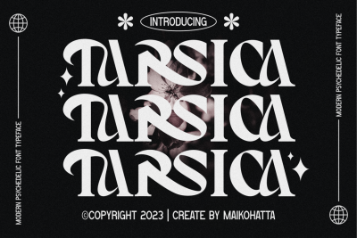 Tarsica - Modern Stylist Psychedelic Font