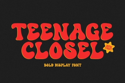Teenage Closel – Bold Display Font