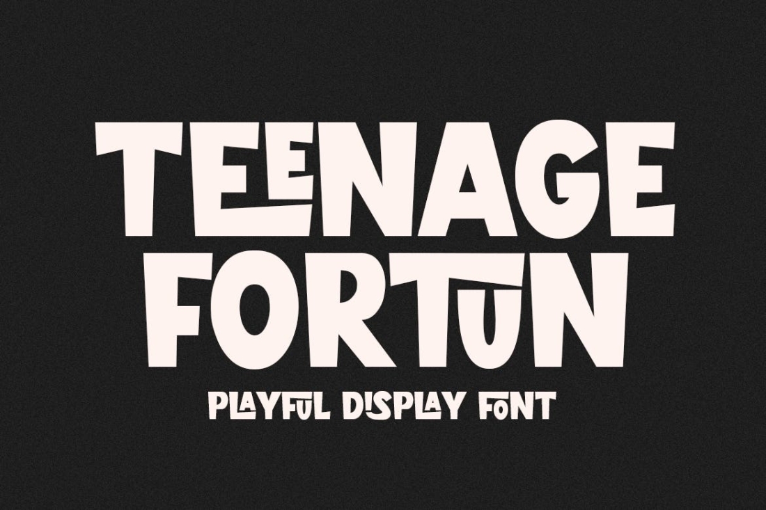 Teenage Fortun - Playful Display Font