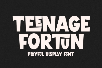 Teenage Fortun - Playful Display Font