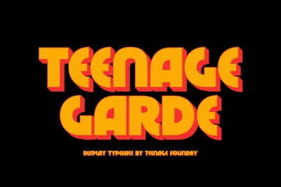 Teenage Garde - Bold and Neat Display Font
