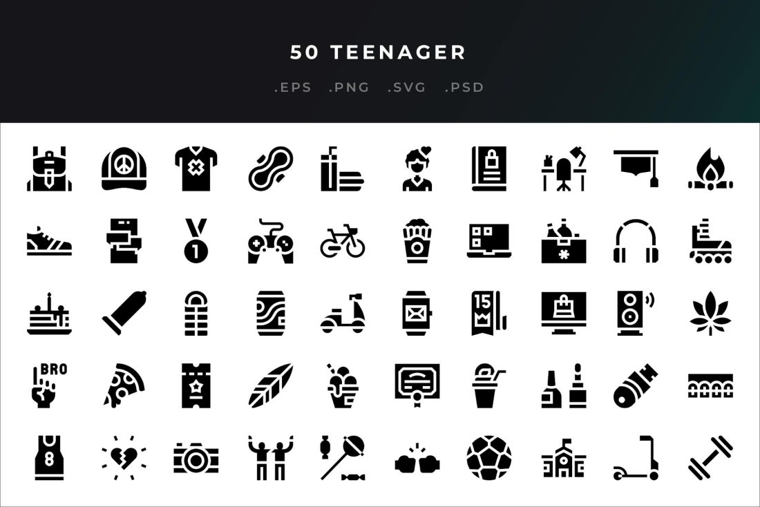 Teenager Icons