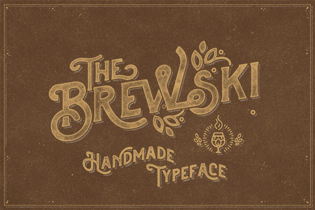 The Brewski - Textured Typeface