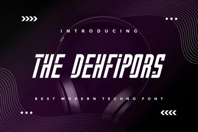 The Dehfipors - Modern Techno Font