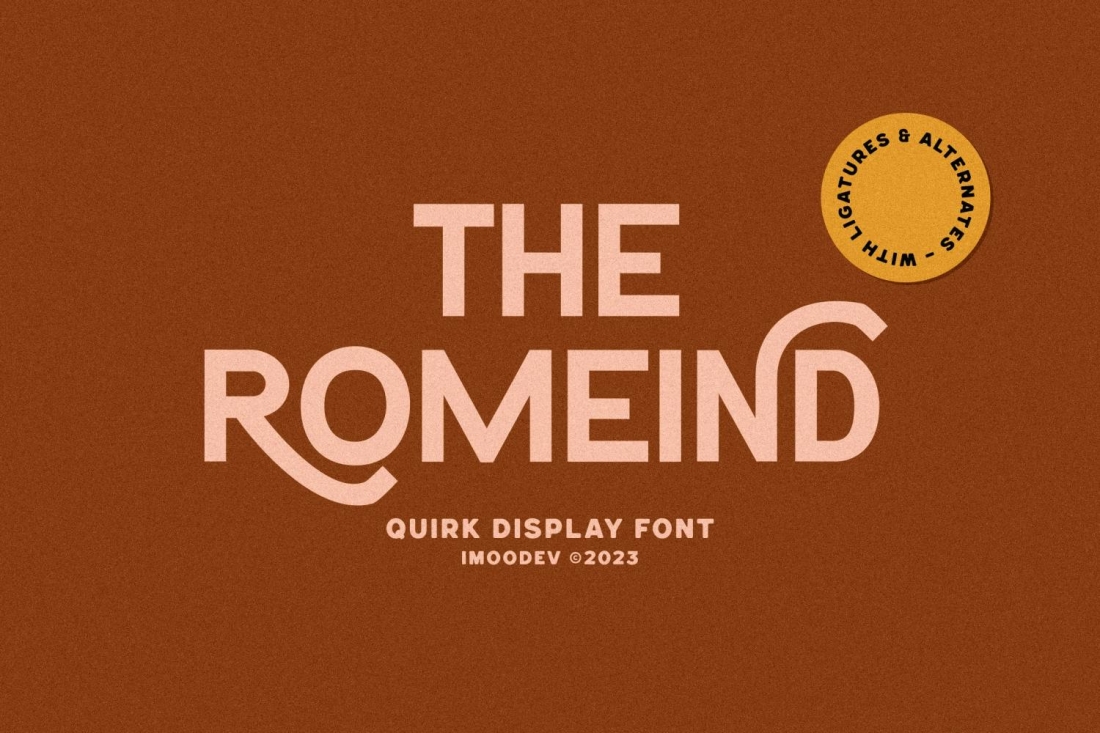 The Romeind - Quirk Display Font