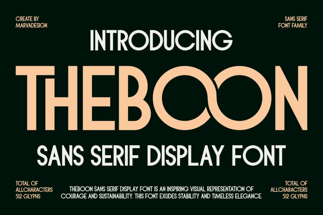 Theboon - Sans Serif Display Font