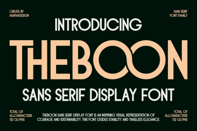 Theboon - Sans Serif Display Font