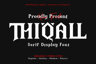 Thiqall - Serif Display Font