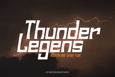 Thunder Legens - Sport Font