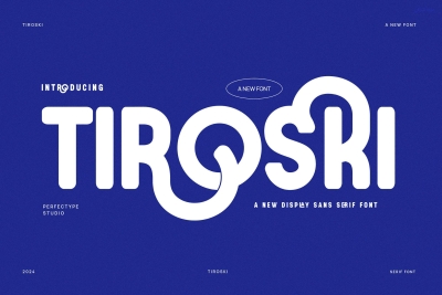 Tirqski Modern Futuristic Ligature Sans Serif Fon