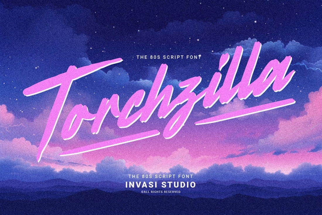 Torchzilla - Retro Script