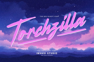 Torchzilla - Retro Script