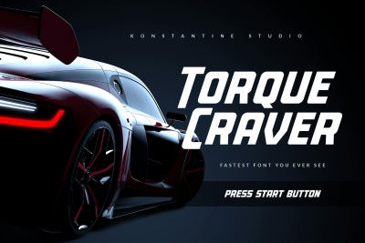 Torque Craver - Fast Racing Fonts