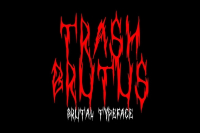 Trash Brutus - Brutal Font