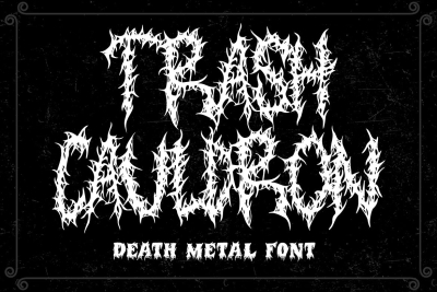 Trash Cauldron – Death Metal Font