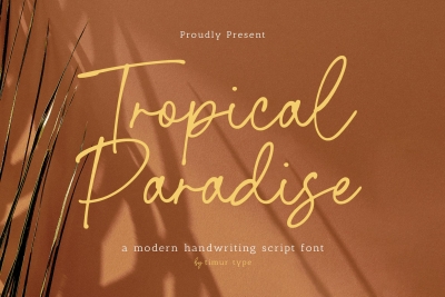 Tropical Paradise - Modern Handwriting Script TT