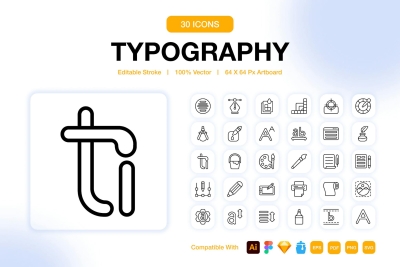 Typography Icons Pack