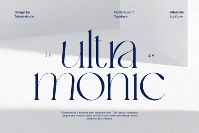 Ultra Monic - Elegant Serif Font