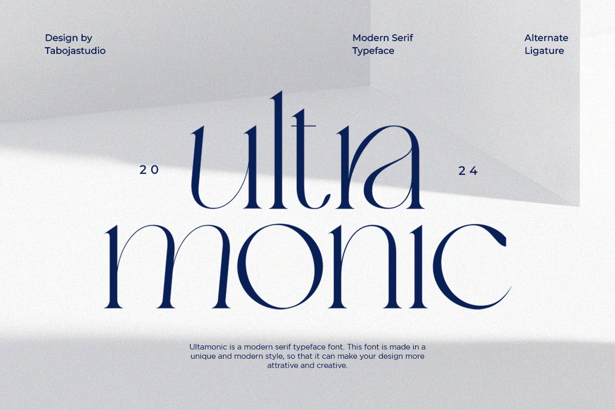 Ultra Monic – Elegant Serif Font