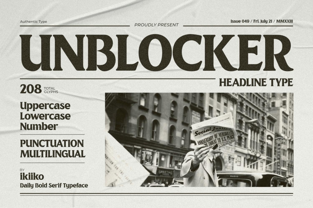 Unblocker - Headline Font
