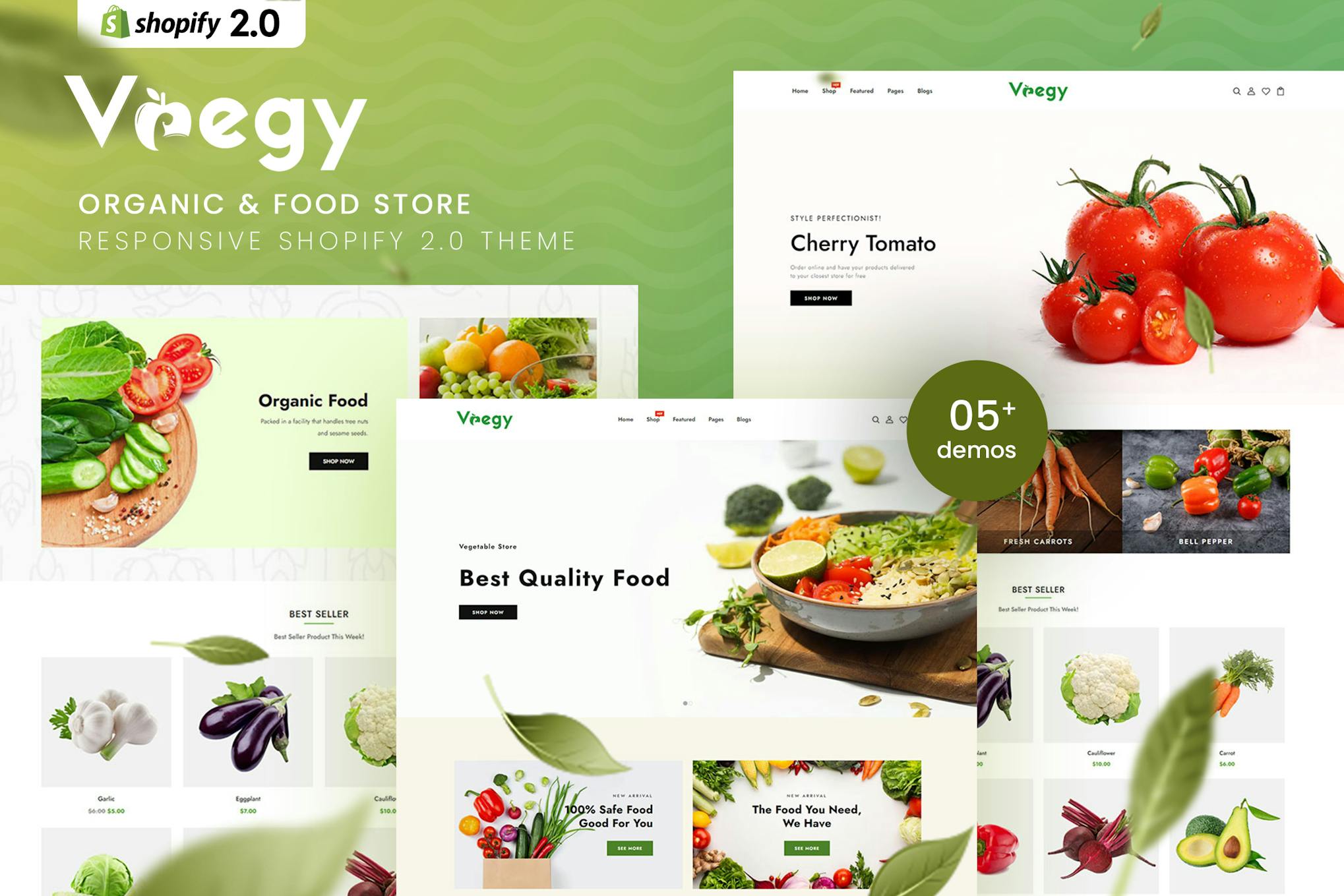 Vaegy – Organic & Food Store Shopify 2.0 Theme