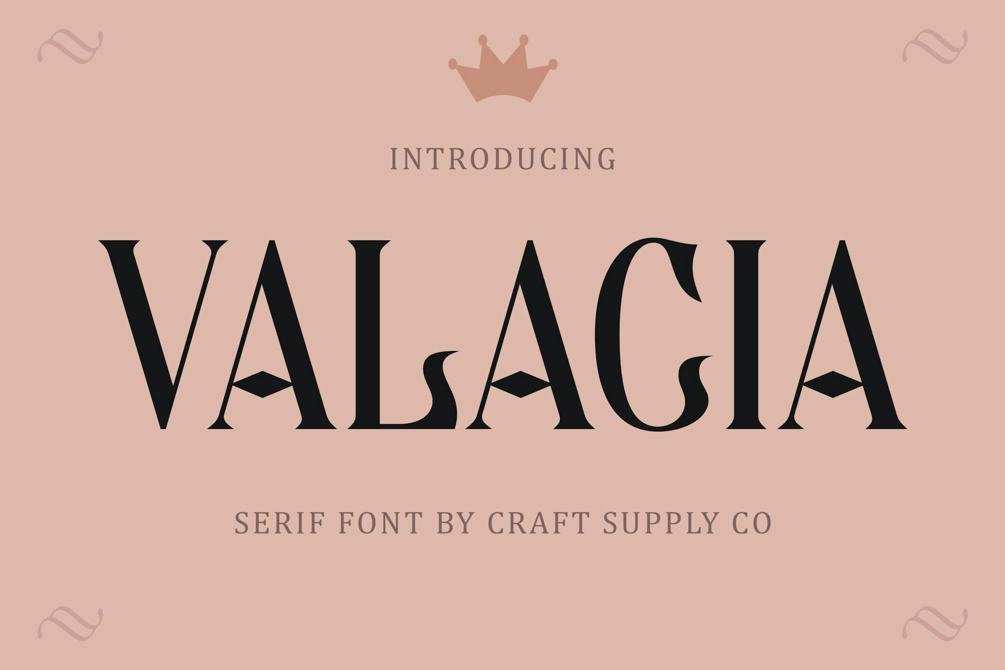 Valacia – Display Serif