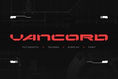 Vancord - Futuristic Display Font