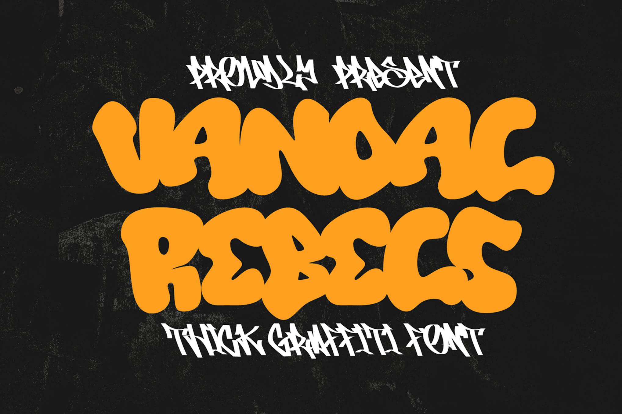 Vandal Rebels – Thick Graffiti Font