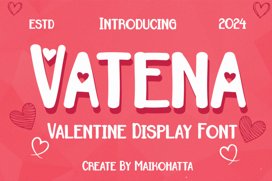 Vatena - Falentine Display Font