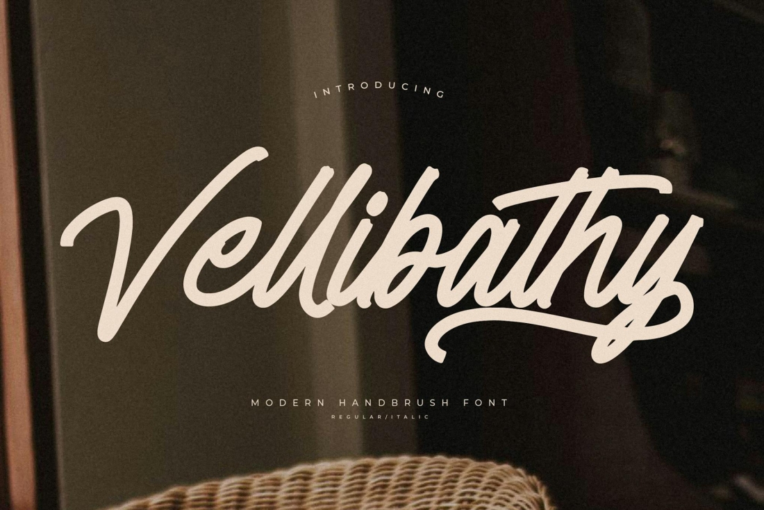 Vellibathy Modern Handbrush Font