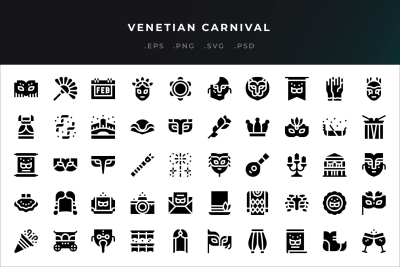 Venetian Carnival Icons