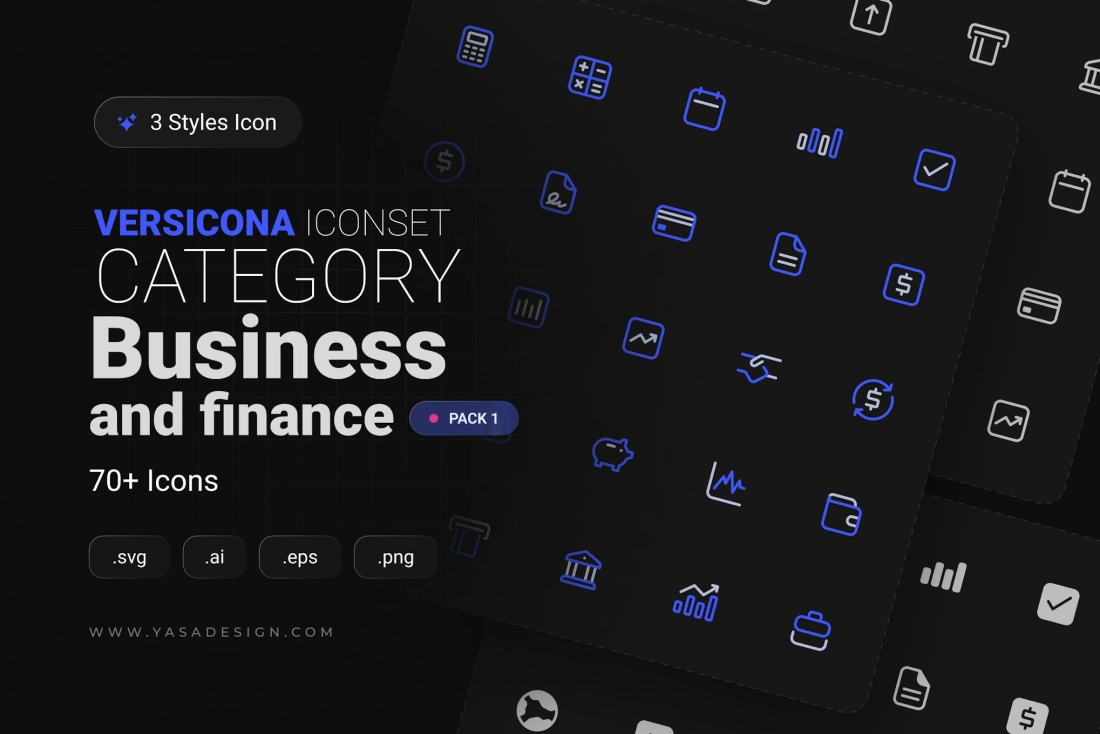 VERSICONA - Business & Finance Icon Set v1