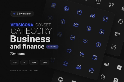 VERSICONA - Business & Finance Icon Set v1