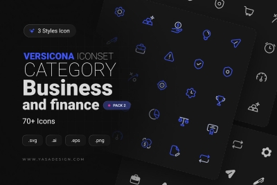 VERSICONA - Business & Finance Icon Set v2