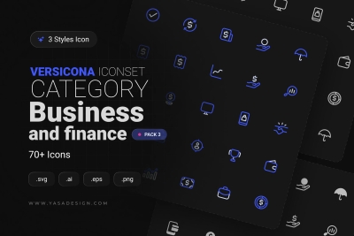 VERSICONA - Business & Finance Icon Set v3