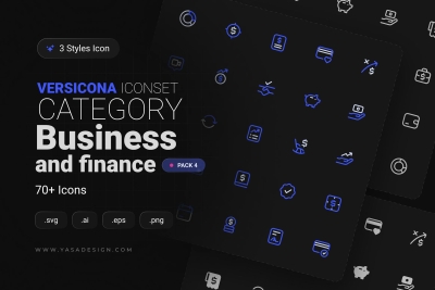 VERSICONA - Business & Finance Icon Set v4