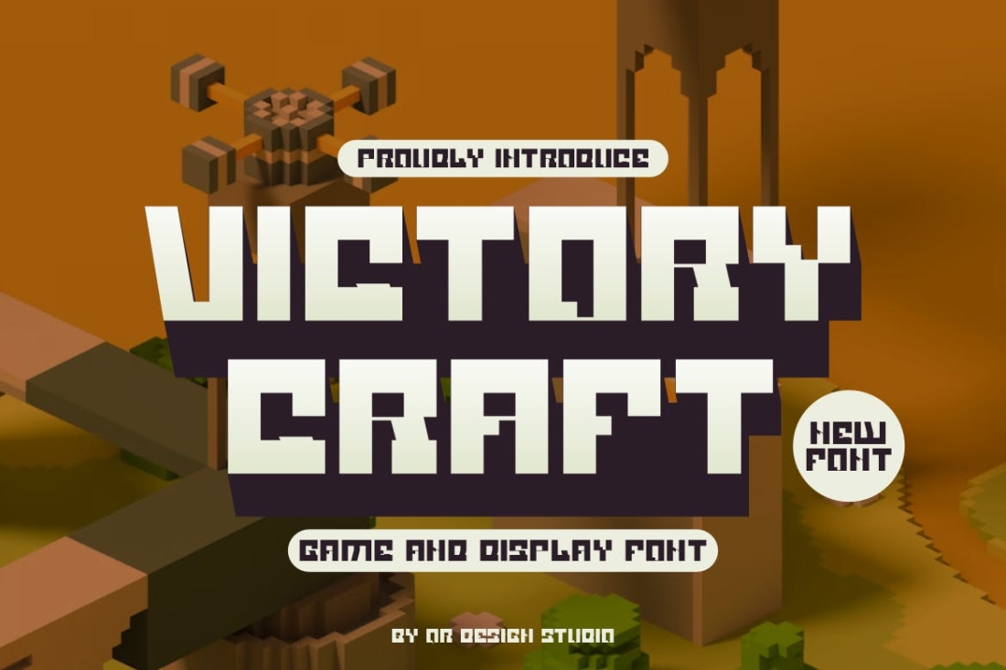 Victory Craft - Pixel & Game Font