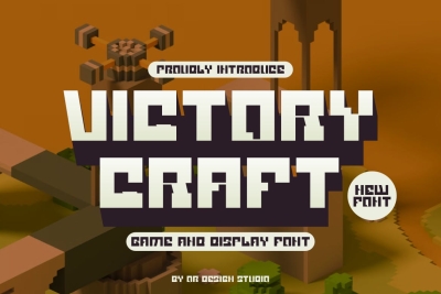 Victory Craft - Pixel & Game Font