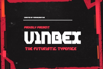 Vinbex - Futuristic Font
