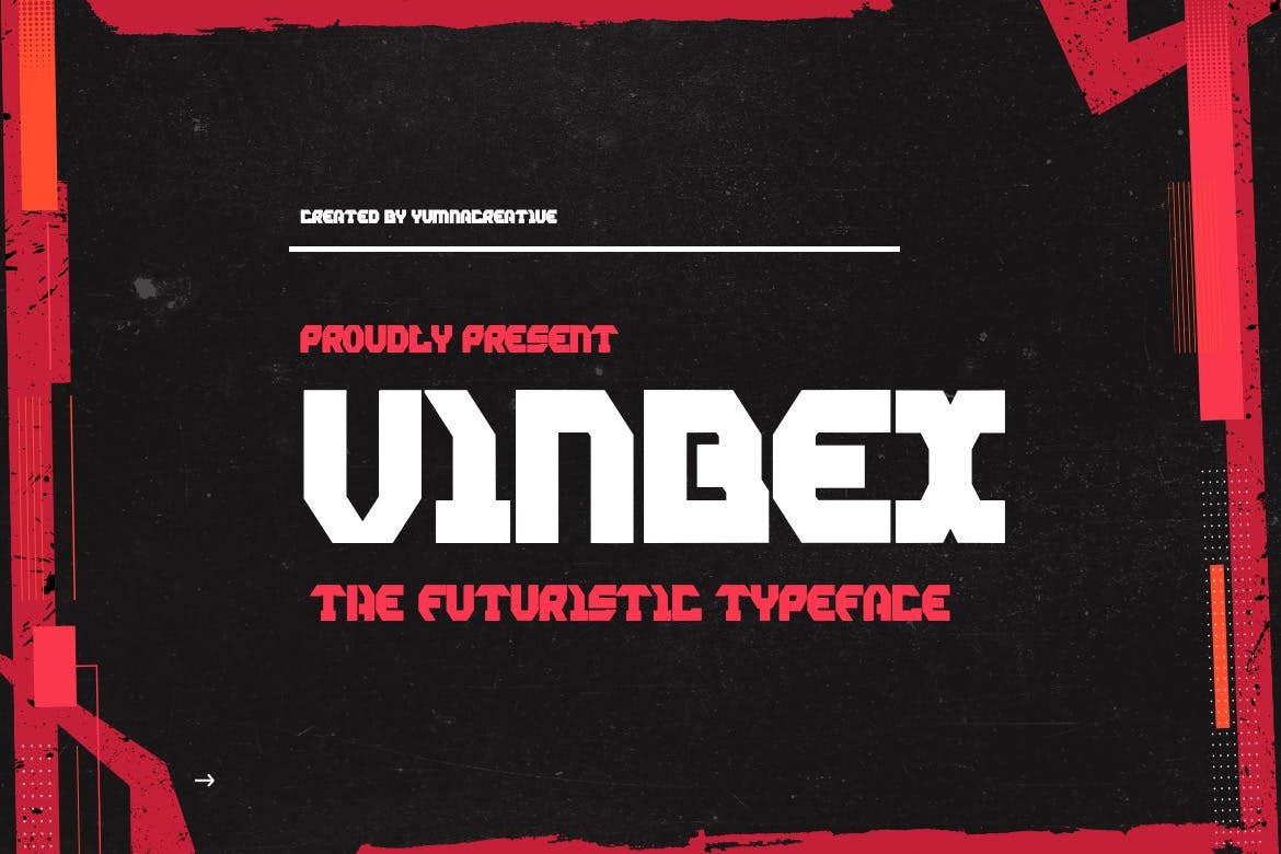 Vinbex – Futuristic Font