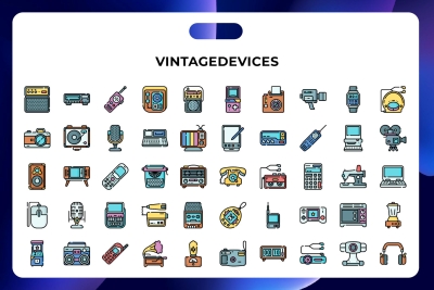 Vintage devices Icons