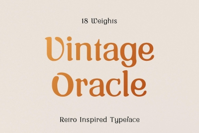 Vintage Oracle Typeface
