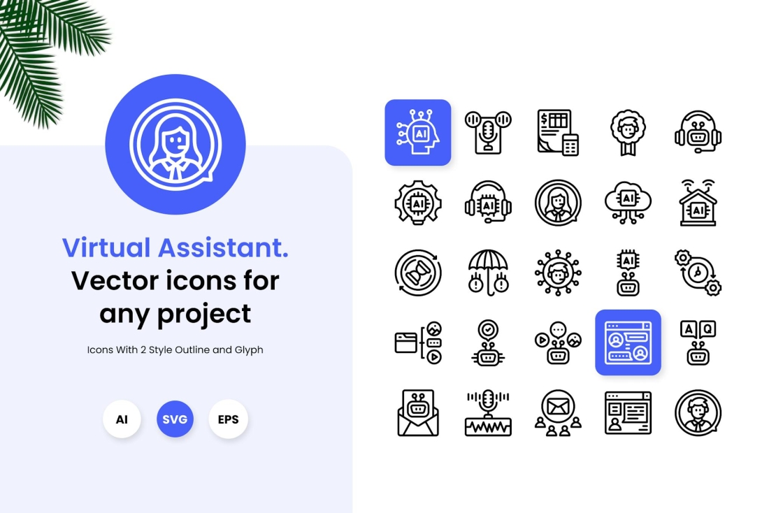 Virtual Assistant Icon
