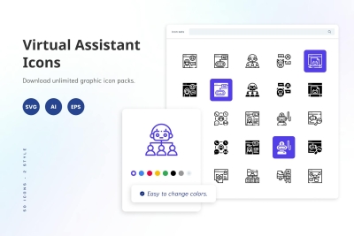 Virtual Assistant Icons