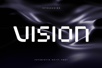 Vision - Futuristic Scifi Font
